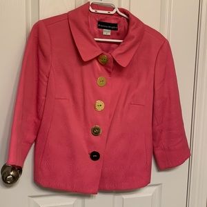Barbicorw Bianca  Nygard hot pink  jacket with gold detailing